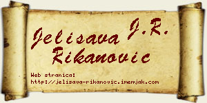 Jelisava Rikanović vizit kartica